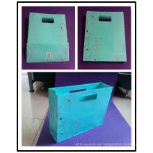Bolsa de papel de chocolate / Bolsa de papel en relieve / Bolsa de papel Lunury